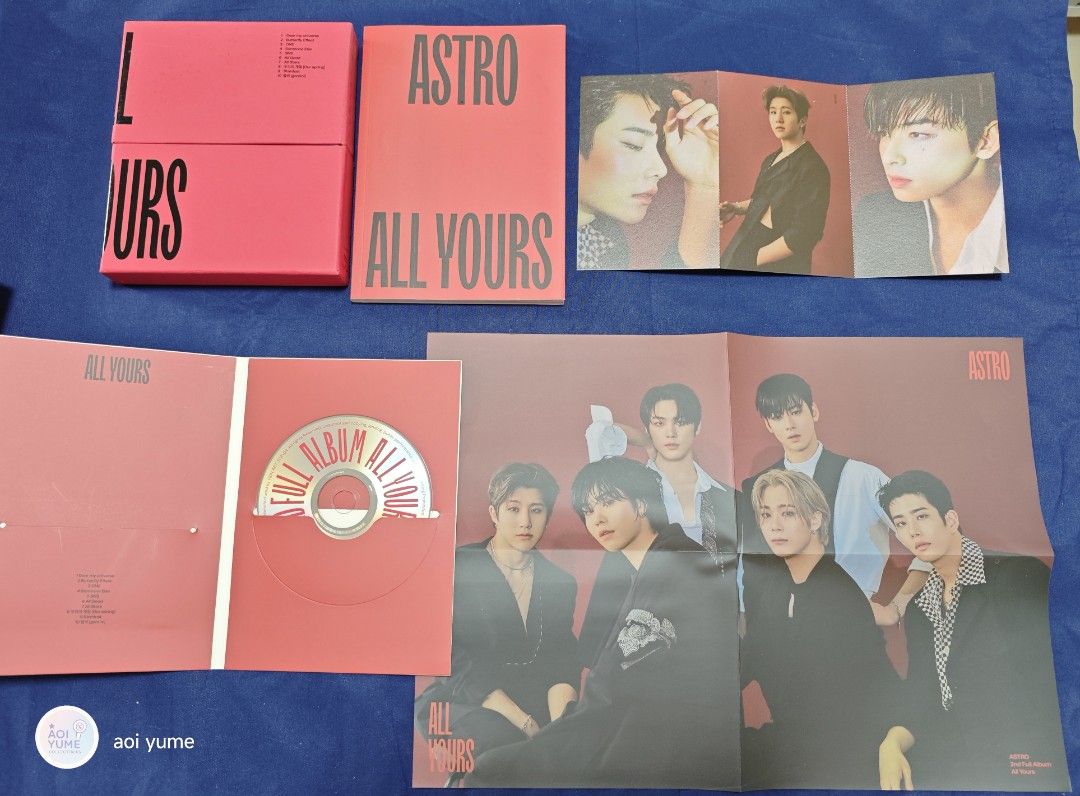 ASTRO Unsealed Albums (Category: CDs & DVDs) located in Dasmarinas. Submitted by aoiyume29 (Listing ID 1464299262, Image 2). Description: - ASTRO Albums Available! - Includes 2nd Full Album 'All Yours' (Red, Purple, Blue versions). - Also available: Special Mini Album 'Rise Up'. - Must-have collectibles for Aroha fans! -Negotiable- -shapi c/o- -gcash payment- -PM me to know the available stock- -price depends on the version- -X Sensi- 🙅‍♀️NO UNB