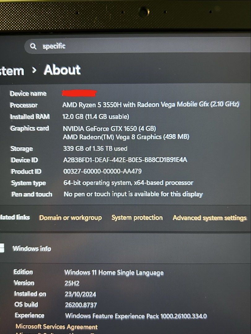 Asus fx505d (Category: Laptops & Notebooks) located in Quezon City. Submitted by andresbate07185 (Listing ID 1464185002, Image 2). Description: Used with care! price negotiable. great price for 1.36 TB of storage..