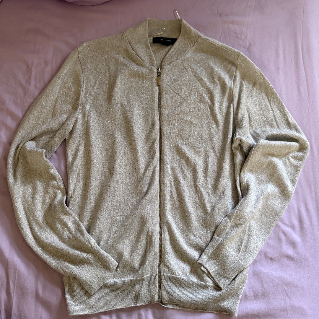 Atmosphere silver jacket (Category: Coats, Jackets and Outerwear) located in Manila. Submitted by dyjamie (Listing ID 1464218227, Image 1). Description: .
