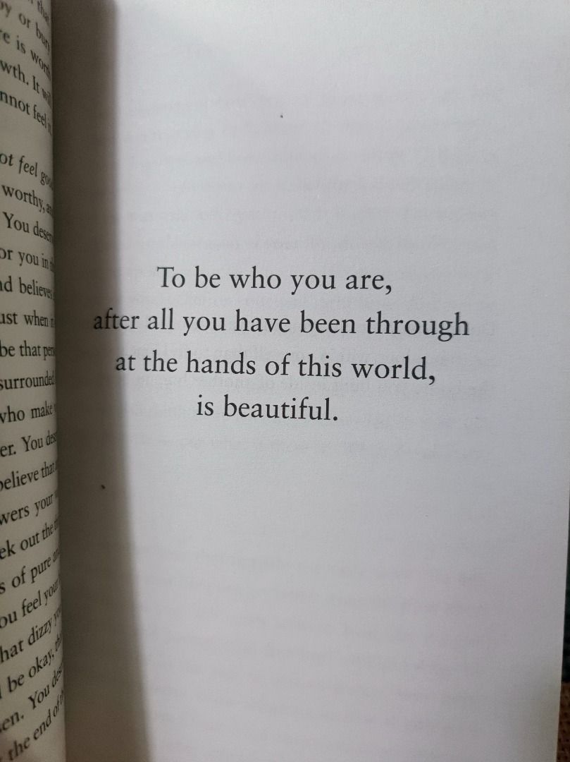 Authentic "A gentle reminder" Book (Category: Storybooks) located in San Leonardo. Submitted by burgossanleonardo.12345 (Listing ID 1464183109, Image 3). Description: - Book of inspiring quotes for reflection and personal growth. - Features phrases like 'No person is sent to you by accident.' and 'To be who you are... is beautiful.' - Dark green cover with the title 'take what you need' in a lighter font..