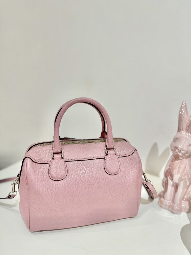 Authentic Coach Mini Satchel in Pink Stud w/ Sling (Category: Cross-body Bags) located in Manila. Submitted by strawberrymelo (Listing ID 1464199597, Image 2). Description: .