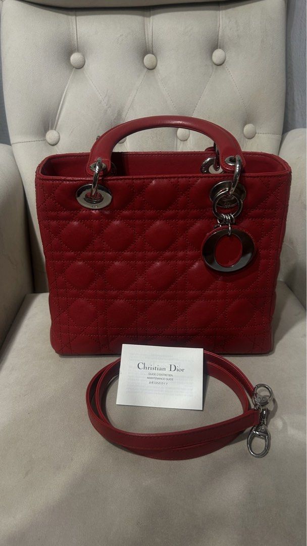 Authentic Lady Dior Lambskin (Category: Luxury Bags & Wallets) located in Marikina City. Submitted by luxxxxiiess (Listing ID 1464319853, Image 1). Description: Authentic guaranteed with dust bag and card .