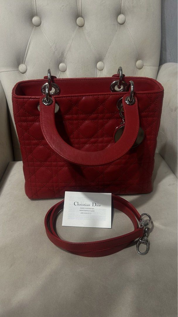 Authentic Lady Dior Lambskin (Category: Luxury Bags & Wallets) located in Marikina City. Submitted by luxxxxiiess (Listing ID 1464319853, Image 2). Description: Authentic guaranteed with dust bag and card .