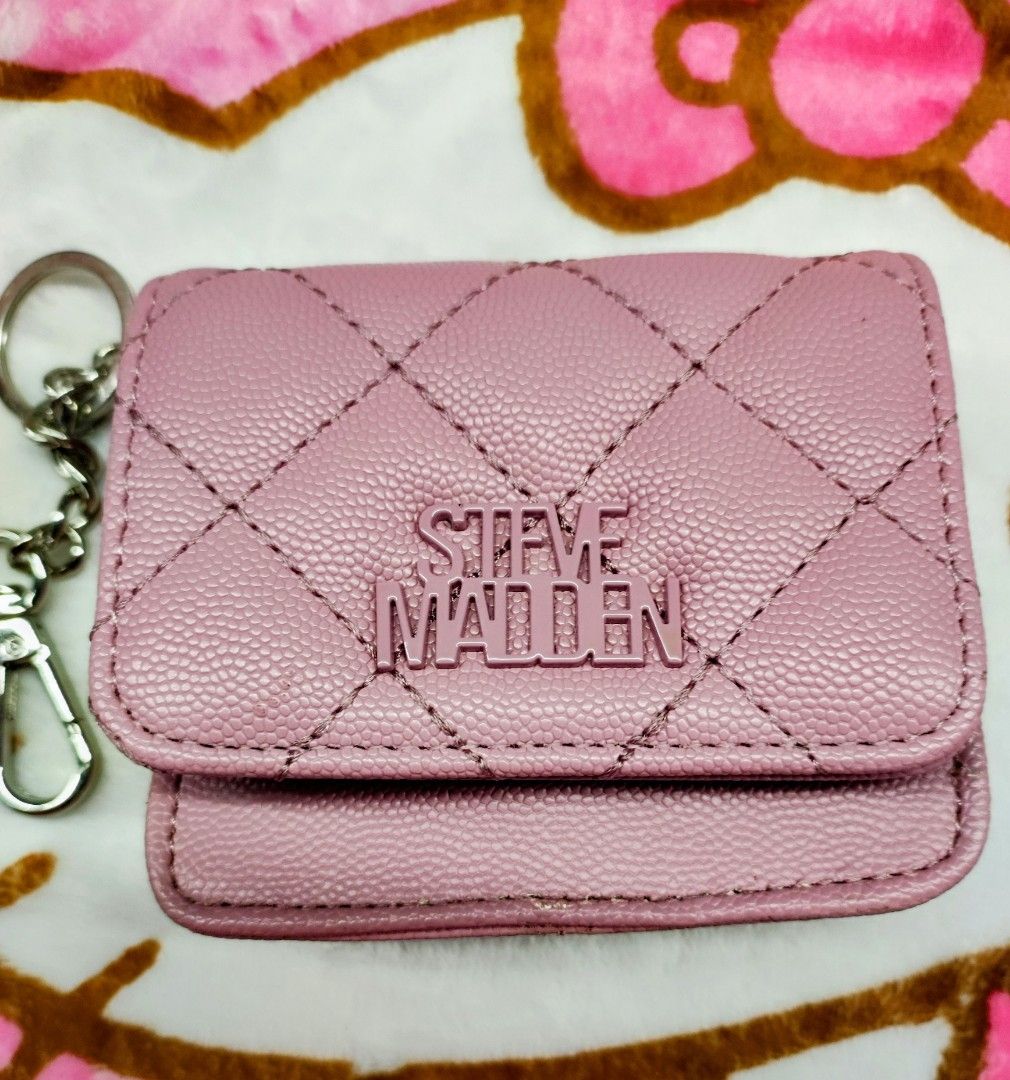 Authentic Steve Madden Short Wallet (Category: Wallets & Card holders) located in General Trias. Submitted by dexieshop (Listing ID 1464161228, Image 1). Description: *Authentic Steve Madden Short Wallet *Color: Purple pink * Bought US *Payment via Gcash, No COD *Delivery via J&T, Grab or Lalamove *Shipping Fee c/o Buyer.
