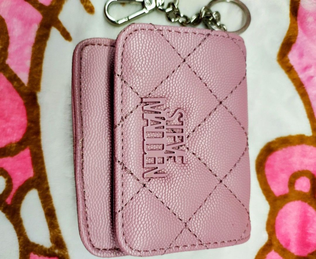 Authentic Steve Madden Short Wallet (Category: Wallets & Card holders) located in General Trias. Submitted by dexieshop (Listing ID 1464161228, Image 2). Description: *Authentic Steve Madden Short Wallet *Color: Purple pink * Bought US *Payment via Gcash, No COD *Delivery via J&T, Grab or Lalamove *Shipping Fee c/o Buyer.