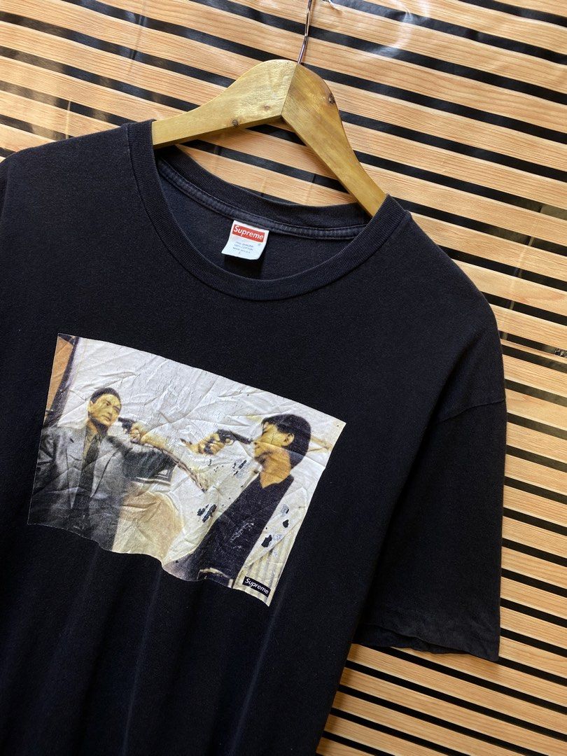 AUTHENTIC SUPREME “THE KILLER TRUST TEE” (Category: Tshirts & Polo Shirts ) located in Makati City. Submitted by drip.poww (Listing ID 1464235250, Image 2). Description: - Authentic Supreme - Color: Black - Size: Large - Dimes: 24x28 - Authentic - Excellent condition - Need wash, fresh from bale - Material: 100% Cotton Please don’t expect too much—these are thrifted (ukay) items. 😊 !!STILL NEGOTIABLE!!.