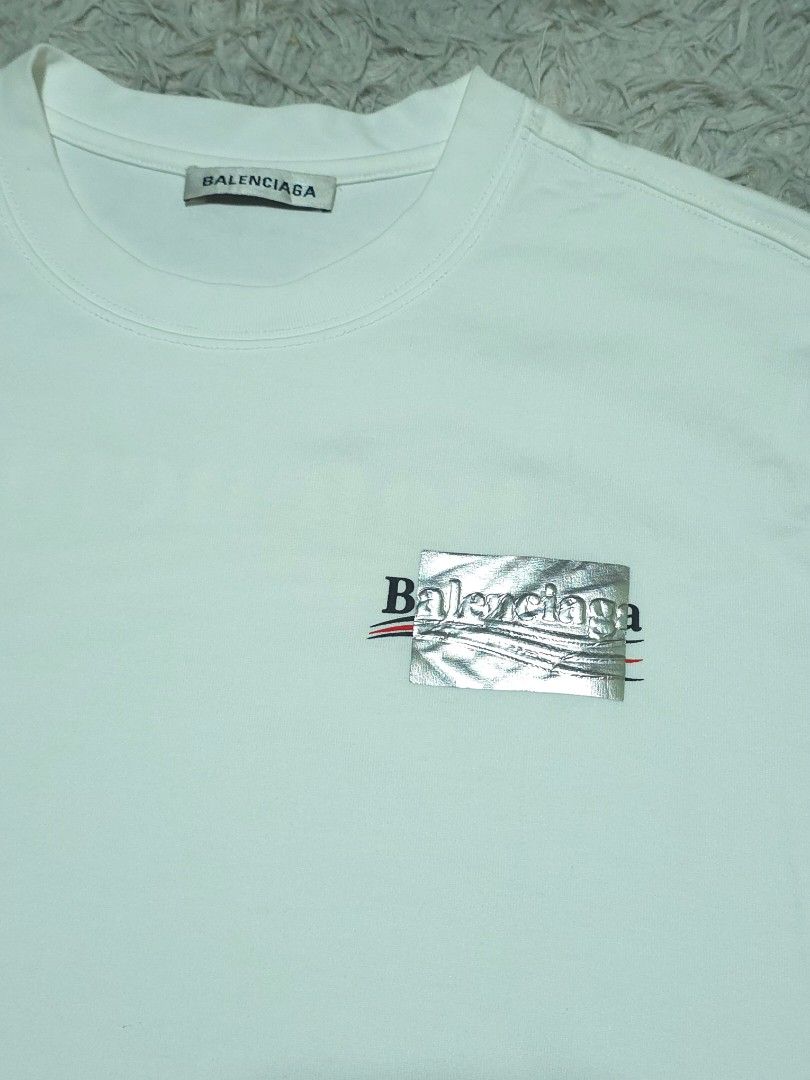 Balenciaga (Category: Tshirts & Polo Shirts ) located in Abulug. Submitted by humanwhosellthings (Listing ID 1464144479, Image 3). Description: BALENCÌAGA ✅️Size: Large ✅️Dimes: 21W x 28L ✅Condition: Excellent-New ✅Issue: minimal sa backprint ✅Color Rate: 9.8/10.