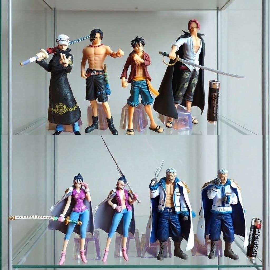 Bandai One Piece (Category: Action & Battle Toys) located in Caloocan City. Submitted by ToytrixCollectibles (Listing ID 1464174723, Image 1). Description: - Bandai Super Modeling Soul - authentic - complete set Location: Aklan Shipping: LBC or Flash Payment: Gcash or BPI.