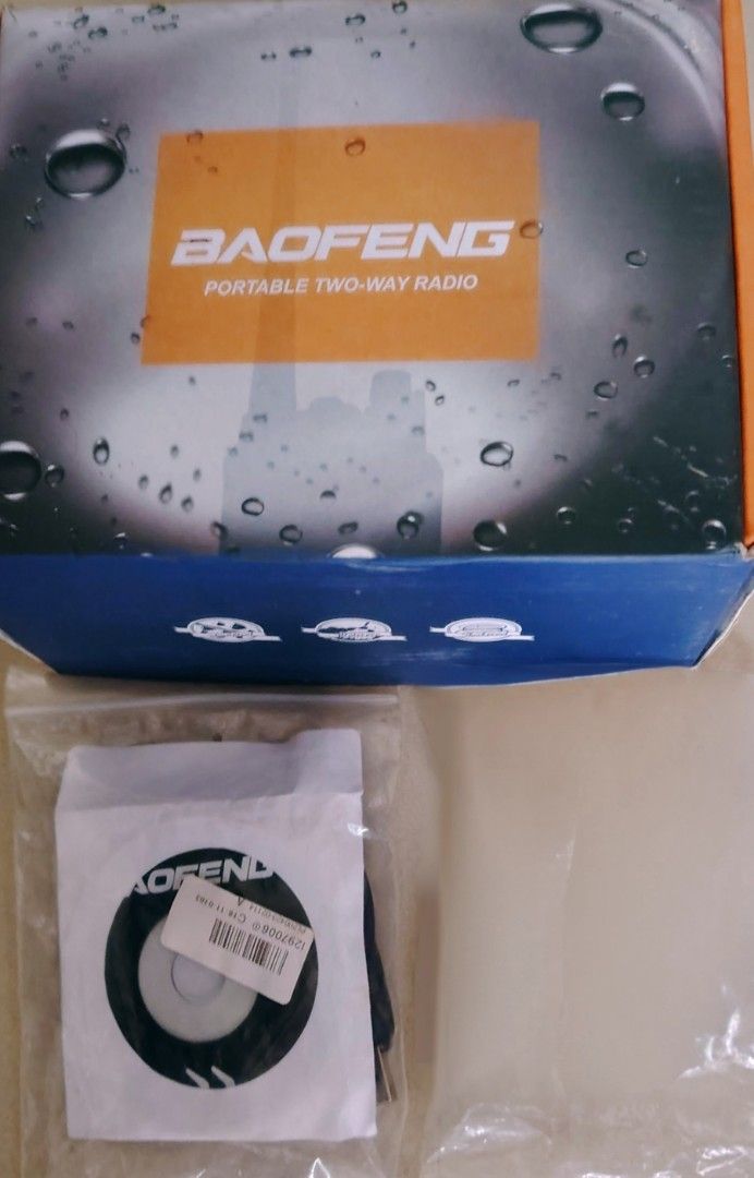 BAOFENG UV9R PLUS 2 pcs radios (Category: Walkie-Talkie) located in Paranaque City. Submitted by cbingbong (Listing ID 1464214440, Image 2). Description: Baofeng uv9r plus P2,200 for 2 radios 10W High power Long range IP67 Waterproof/Dustproof Dual band UHF/VHF Built in LED Flashlight & Emergency Alert alarm 4800mah No issue(s) With Box/manual Very seldom used Programming cable Charger Meet-up at Sm Sucat Paranaque Anti Scam/Budol LEGIT.