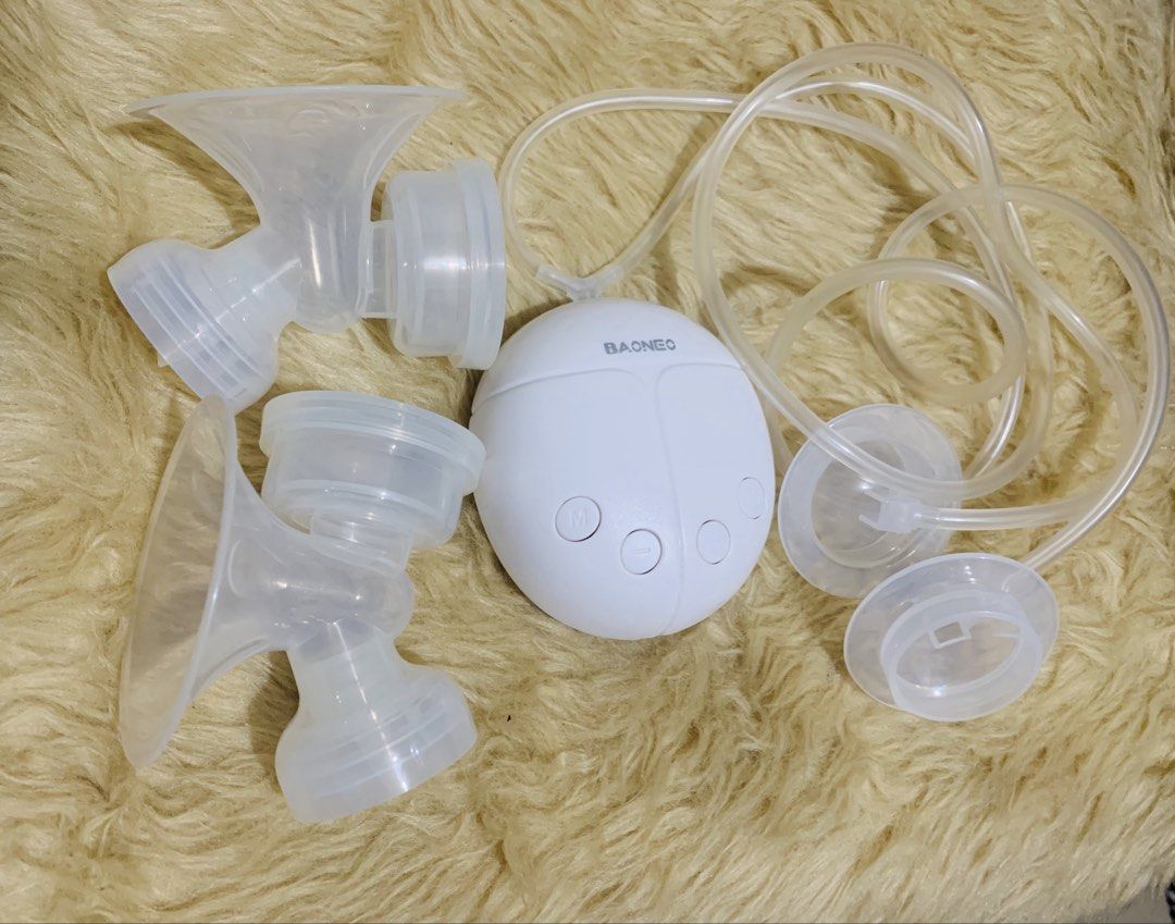 Baoneo Electric Breast Pump with Accessories (Category: Breastfeeding & Bottle Feeding) located in Taguig. Submitted by citytrendsph (Listing ID 1464168213, Image 2). Description: - Bagno electric breast pump - Portable and easy to use - Includes main unit, tubing, and breast shields - Ideal for breastfeeding mothers - All parts shown in photos are included *hindi na kasama ang bottle for you own safety.