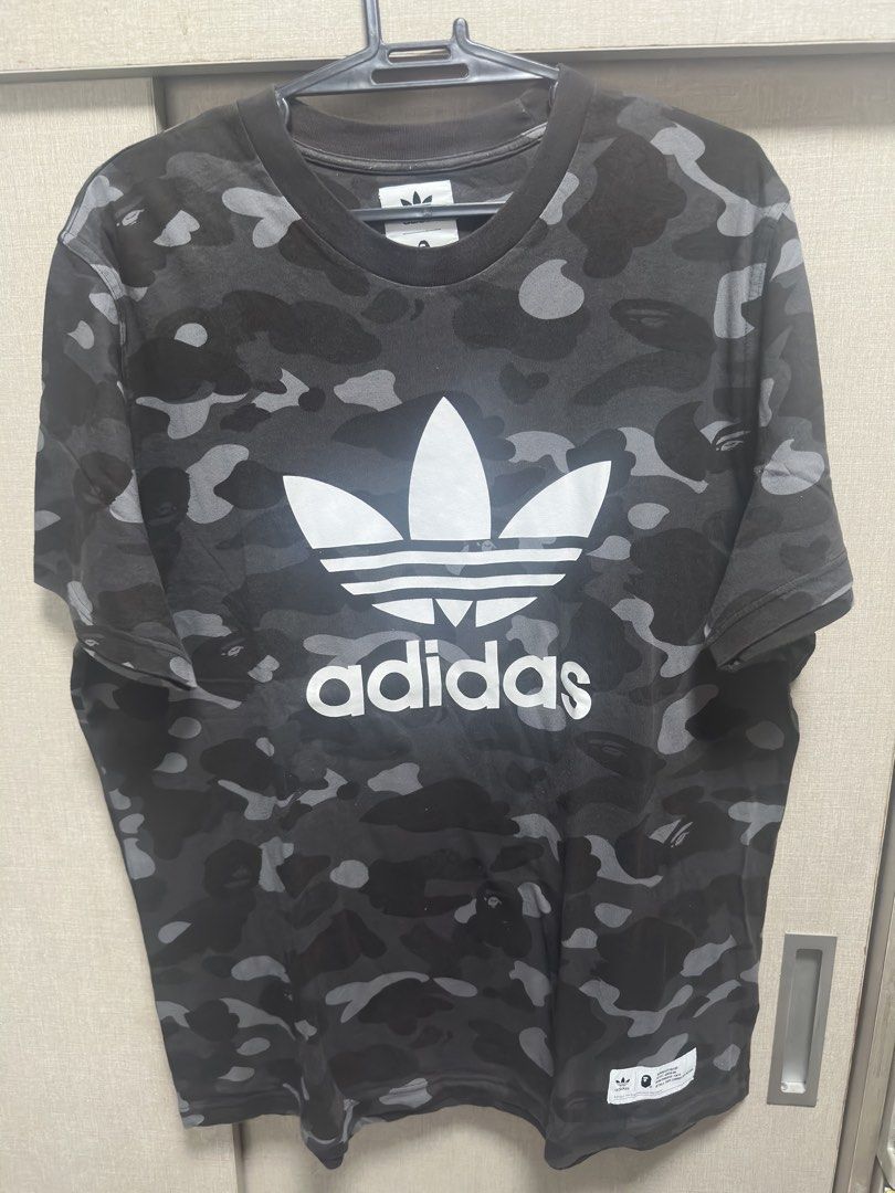 Bape x Adidas shirt (Category: Tshirts & Polo Shirts ) located in Quezon City. Submitted by jstn027 (Listing ID 1464194203, Image 1). Description: Bape x Adidas shirt Size XL 24x30 Used (see pics for condition) 2000 slightly nego pick up or shipping only.