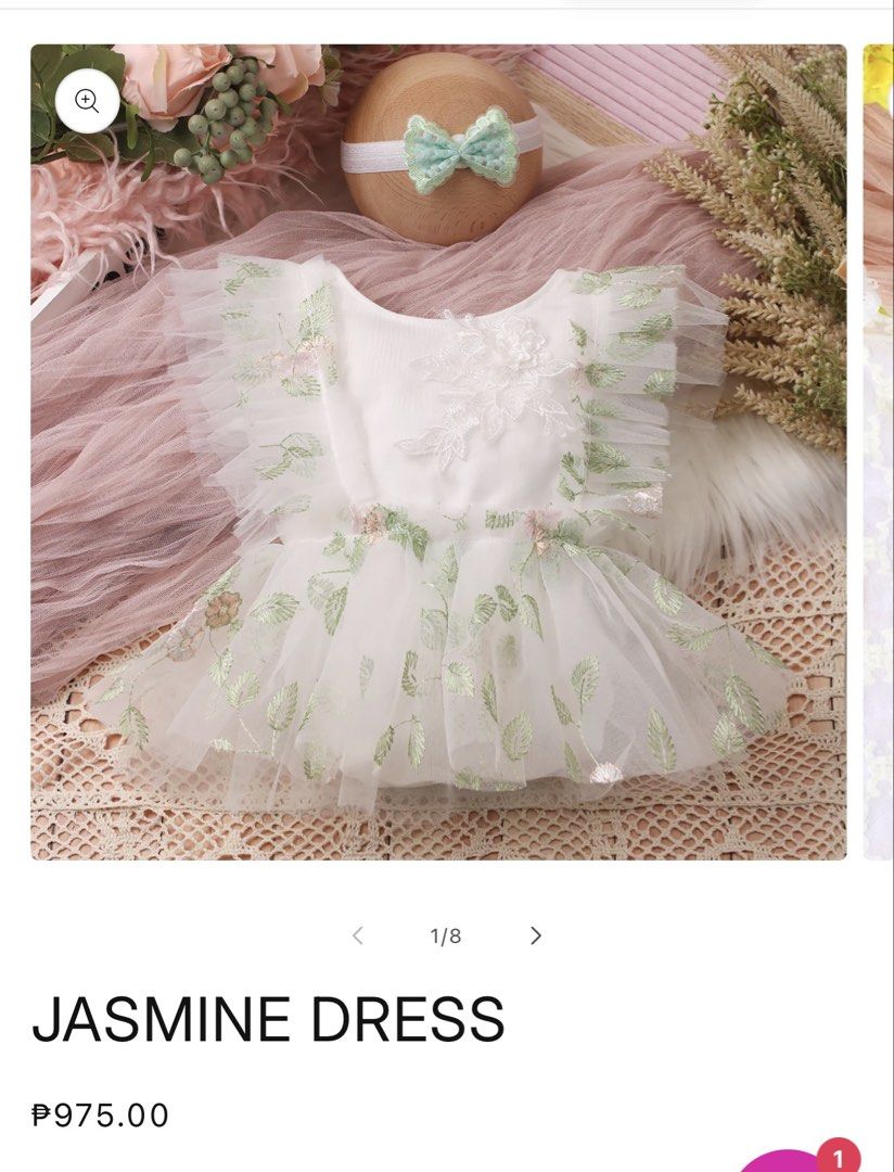 Baptismal Dress (TAKE ALL) (Category: Babies & Kids Fashion) located in Makati City. Submitted by girlstuff101 (Listing ID 1464299069, Image 1). Description: - Baby dresses from Sabby & Berry. - Jasmine Dress: Light yellow with floral embroidery and tulle. - Hazel Dress: Beige with floral appliques and lace trim. - Perfect for special occasions and photoshoots. - Used only once.