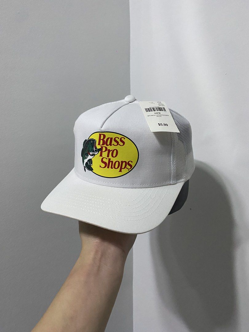 Bass Pro Shops Trucker Hat - Multiple Colors Available (Category: Caps & Hats) located in Baguio. Submitted by theatro (Listing ID 1464278991, Image 1). Description: - Classic Bass Pro Shops trucker hats - Breathable mesh back for comfort - Adjustable strap for a perfect fit - Available colors: white, black, red, grey, dark green - Ideal for fishing trips and everyday casual wear.