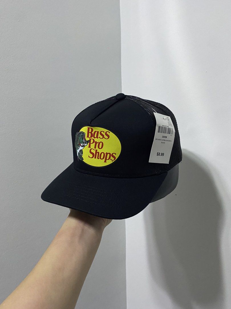 Bass Pro Shops Trucker Hat - Multiple Colors Available (Category: Caps & Hats) located in Baguio. Submitted by theatro (Listing ID 1464278991, Image 2). Description: - Classic Bass Pro Shops trucker hats - Breathable mesh back for comfort - Adjustable strap for a perfect fit - Available colors: white, black, red, grey, dark green - Ideal for fishing trips and everyday casual wear.