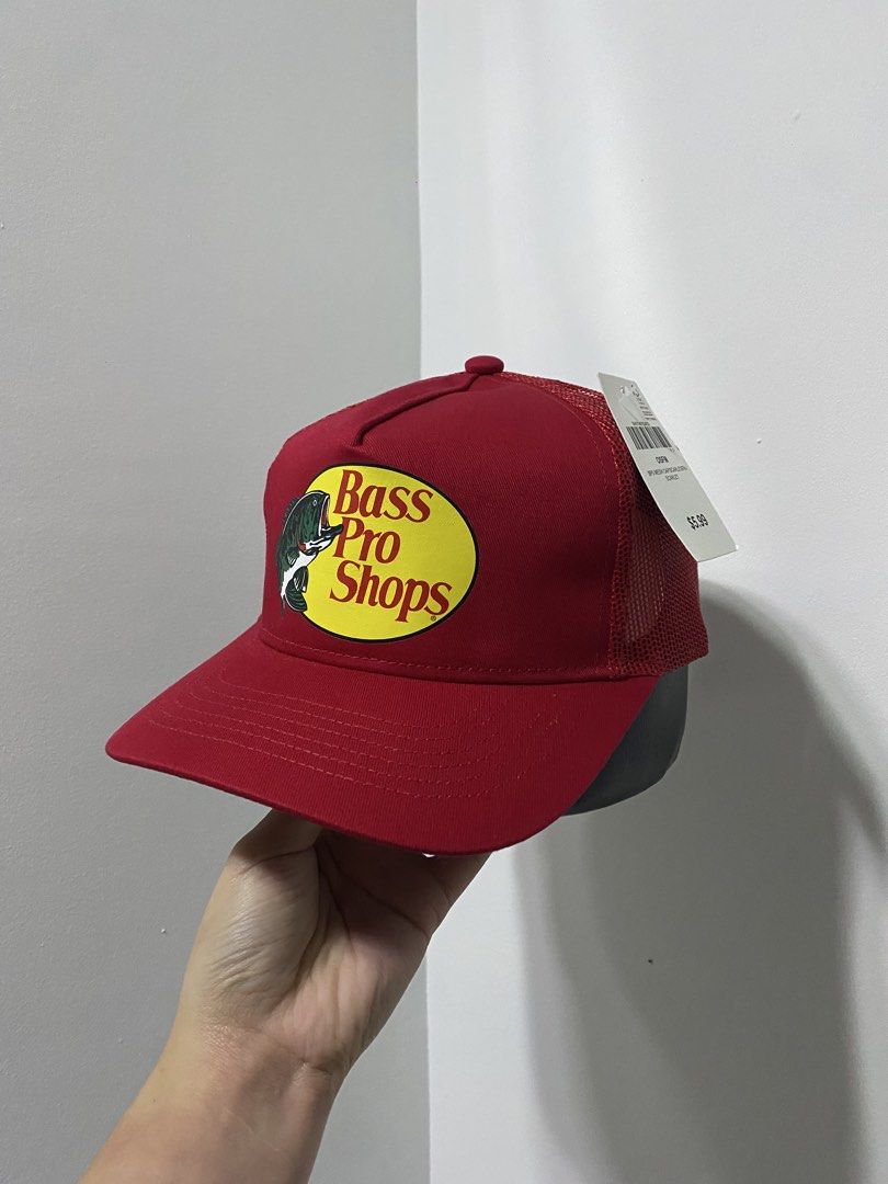 Bass Pro Shops Trucker Hat - Multiple Colors Available (Category: Caps & Hats) located in Baguio. Submitted by theatro (Listing ID 1464278991, Image 3). Description: - Classic Bass Pro Shops trucker hats - Breathable mesh back for comfort - Adjustable strap for a perfect fit - Available colors: white, black, red, grey, dark green - Ideal for fishing trips and everyday casual wear.