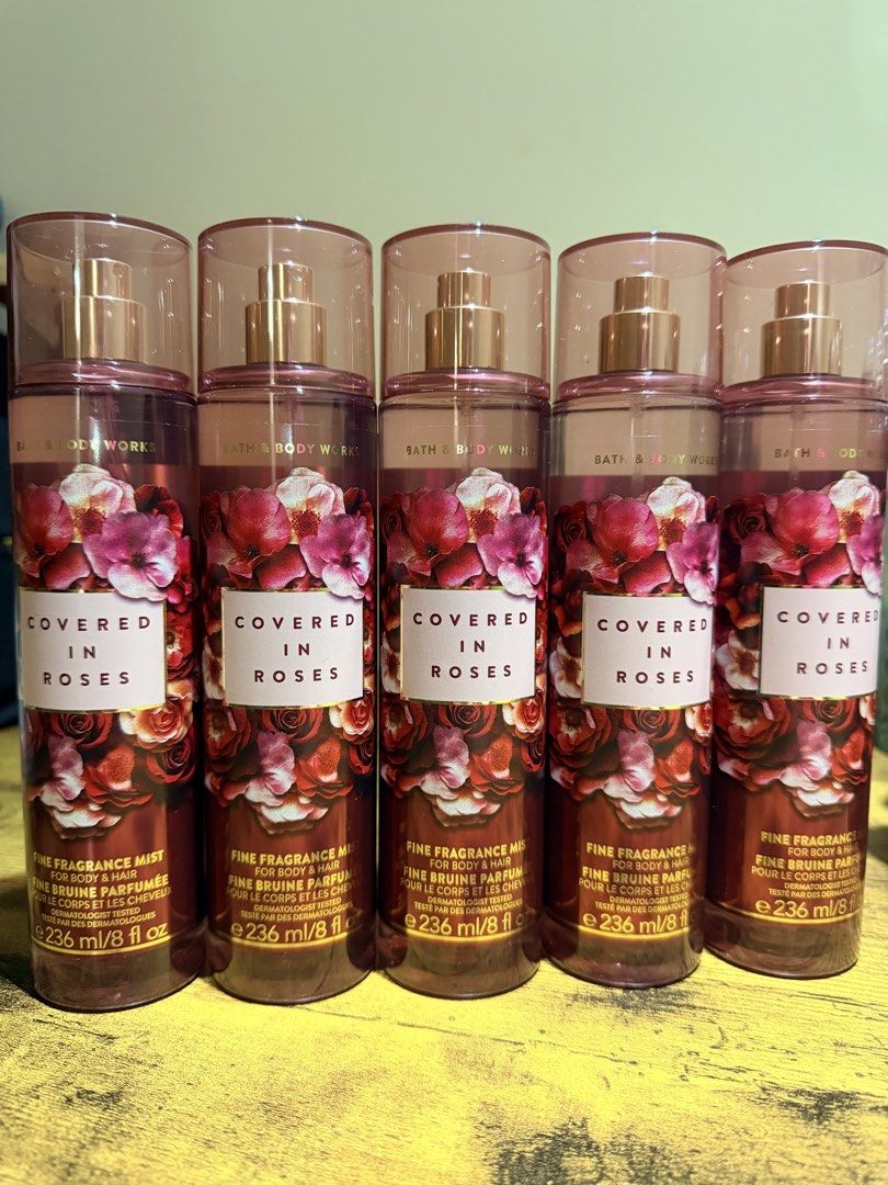 Bath & Body Works - Covered in Roses (Category: Fragrance & Deodorants) located in Muntinlupa City. Submitted by loise04 (Listing ID 1464166726, Image 1). Description: - Bath & Body Works Covered in Roses Fine Fragrance Mist - Size: 236 ml / 8 fl oz - Suitable for everyday wear and special occasions.