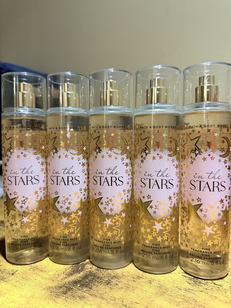 Bath & Body Works - In The Stars (Category: Fragrance & Deodorants) located in Muntinlupa City. Submitted by loise04 (Listing ID 1464166913, Image 1). Description: - Body Works 'In The Stars' Fine Fragrance Mist - Each bottle is 8 fl oz (236 ml) - Brand new, full, and sealed - Popular scent, great for everyday wear - Perfect for personal use or as a gift.