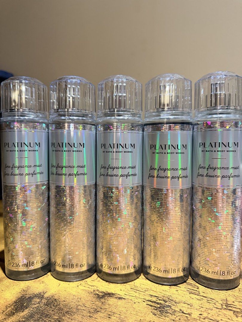 Bath & Body Works - Platinum (Category: Fragrance & Deodorants) located in Muntinlupa City. Submitted by loise04 (Listing ID 1464167207, Image 1). Description: - Bath & Body Works Platinum - 8 fl oz (236 ml) - Signature Platinum scent - Ideal for daily use or special events.