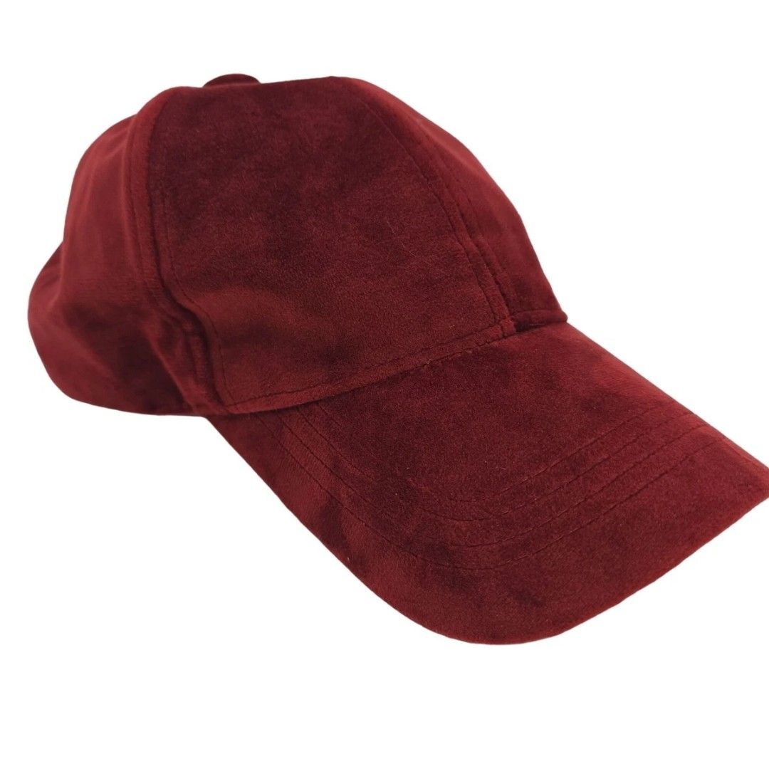 BEBE (Category: Hats & Beanies) located in Manila. Submitted by icamalicdem29 (Listing ID 1464249353, Image 3). Description: Bebe Baseball Hat Womens Adjustable Burgundy Velvet Cap Logo Hiking Walking Camp.