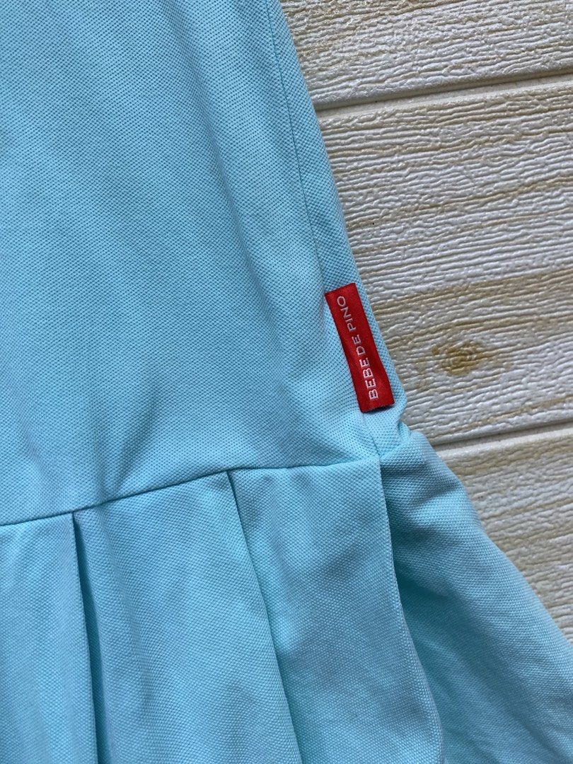 Bebe de Pino sky blue dress (Category: Babies & Kids Fashion) located in Cebu City. Submitted by yjainani (Listing ID 1464181689, Image 3). Description: Bebe de Pino dress featuring a cute rabbit character. The collar design and pleated skirt add a lovely touch fits 5 years old.