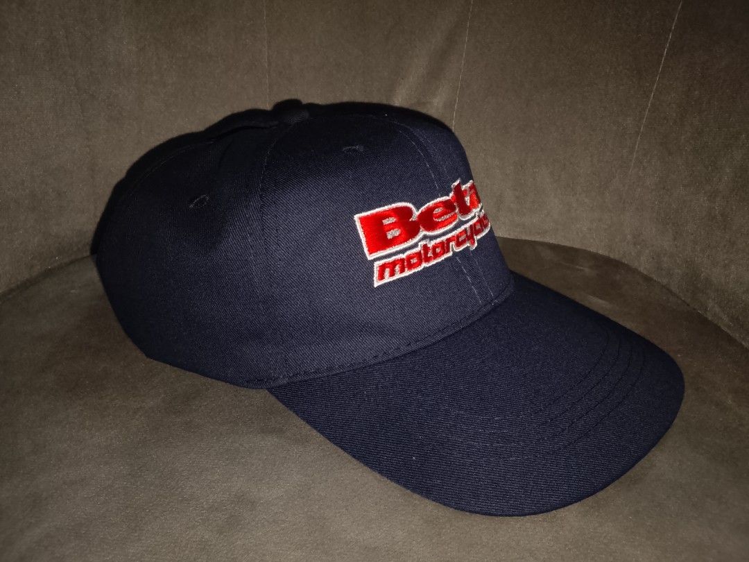Beta Motorcycles Embroidered Navy Blue Baseball Cap (Category: Caps & Hats) located in Binangonan. Submitted by yuristalin888 (Listing ID 1464297105, Image 3). Description: Showcase your passion for off-road riding with this classic navy blue baseball cap featuring the iconic embroidered "Beta Motorcycles" logo in striking red and white. Crafted from durable, comfortable fabric with a structured crown, a pre-curved brim, and an adjustable strap c