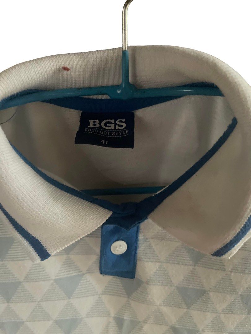Bgs Cotton Poloshirt (Category: Babies & Kids Fashion) located in Caloocan City. Submitted by hardestea2026 (Listing ID 1464184538, Image 2). Description: For boys ages 1-2 years old.