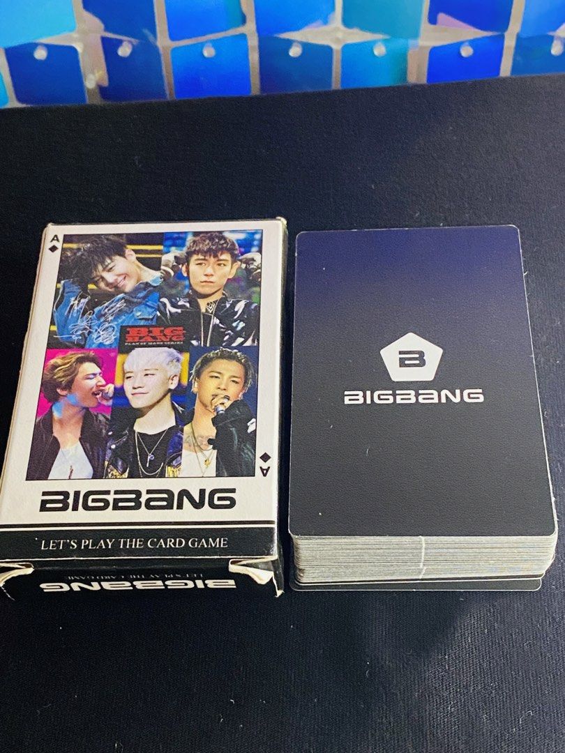 Bigbang Playing Cards (Category: Board Games & Puzzles) located in Manila. Submitted by kawaii_omocha_est2020 (Listing ID 1464312396, Image 1). Description: Complete. ✅ Mine Now, Pay Now ✅ Please check all photos for complete details. ✅ Please manage your expectations, most items are preloved and not for those who are sensitive about condition. ✅ Actual color may vary due to lighting conditions. ✅ Due to limited reply quota, I will only entertain