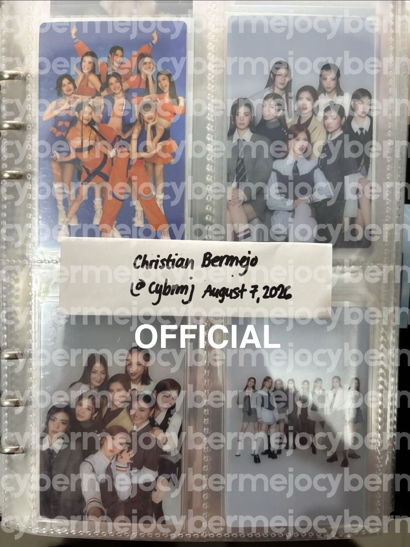 BINI OT8 Official + Unofficial Bundle (Category: K-Wave Merchandise) located in Pasig City. Submitted by cybermejo_ (Listing ID 1462531021, Image 3). Description: - Photos are labelled as to which cards are Official and Unofficial. - SOLD AS SET, no to tingi - Slightly negotiable - Official and Unofficial BINI OT8 photocards collected from various releases and promotions - All cards are kept in protective sleeves - Please check photos for specifi