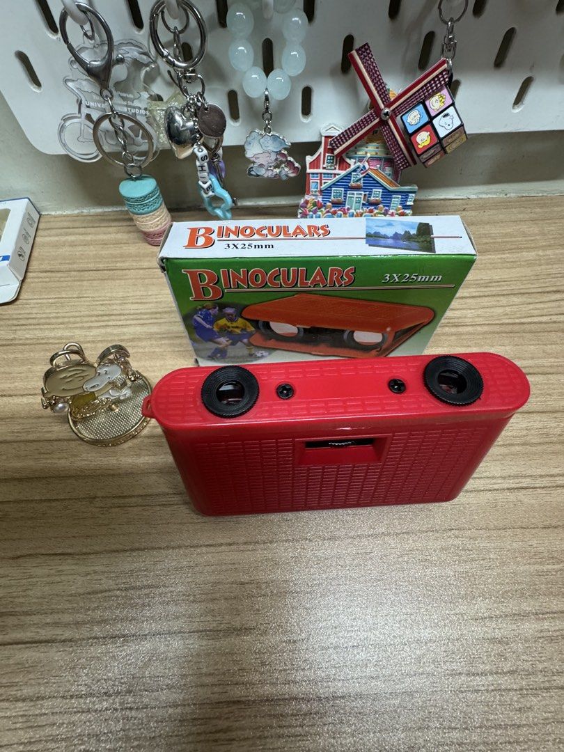 Binoculars 3x25mm Red with Box (Category: Hiking & Camping) located in Manila. Submitted by xenasales (Listing ID 1464140728, Image 2). Description: - Red binoculars with 3x25mm magnification - Ideal for kids or casual use - Compact and easy to handle - Includes original box (box shows some wear) - Get a closer look at the world around you!.