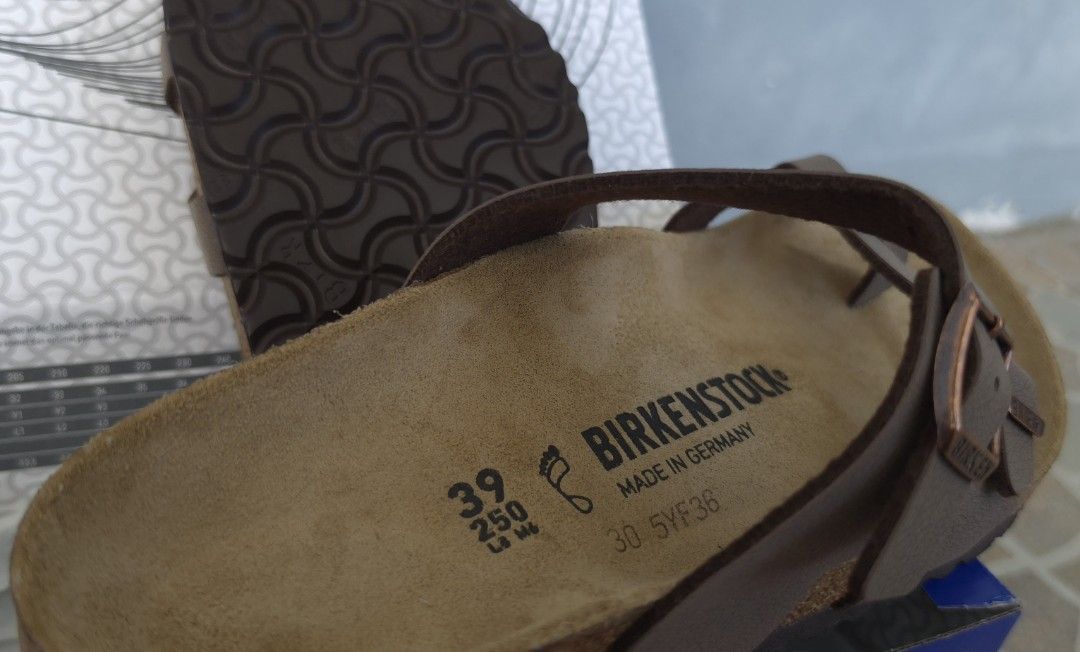 Birkenstock Mayari Mocca Sandals Size 39 (Category: Slippers & Slides) located in Manila. Submitted by embielarry (Listing ID 1464143289, Image 3). Description: This was only bought within these weeks (Sept 14-26). It is still brand new and never been used. Reason to sell: it was the wrong size ================ - Birkenstock Mayari Sandals - Color: Mocca - Size: 39 (UK 5.5, US M 6.0, US L 8.0) - Fit: Regular - Origin: Made in Germany - Condition: