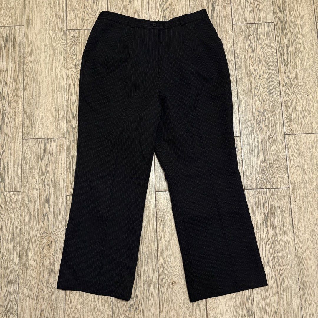Black Pinstripe Trousers (Category: Other Bottoms) located in Imus. Submitted by reloved.nd (Listing ID 1464250072, Image 1). Description: stretchy garter waist.
