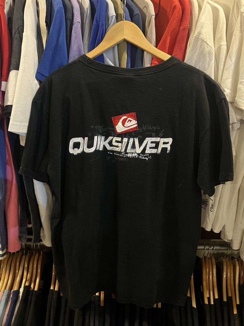 Black Quiksilver T-Shirt (Category: Tshirts & Polo Shirts ) located in Davao. Submitted by izlerstreetwear (Listing ID 1464330962, Image 1). Description: - Classic black Quiksilver t-shirt - Features iconic Quiksilver logo on the front - Ideal for casual everyday wear - Ready for its next adventure!.