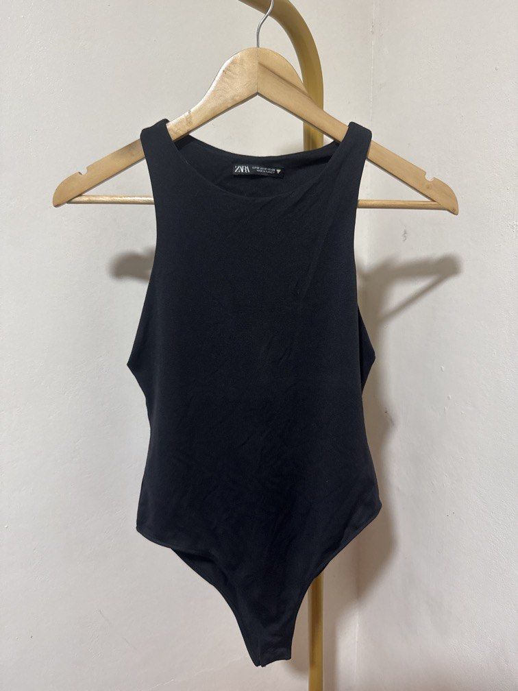 Black Sleeveless Bodysuit (Category: Others Tops) located in Mexico. Submitted by studioleraph (Listing ID 1464269197, Image 1). Description: 🛍️ Perfect for your personal wardrobe 🫶 👗 The actual item being sold is the original garment shown in the product photos. Small differences in fit, drape, color, texture, or details may occur. 💌 Condition: • Preloved; Please wash the items before wearing. • Please manage expectations as these are vintag