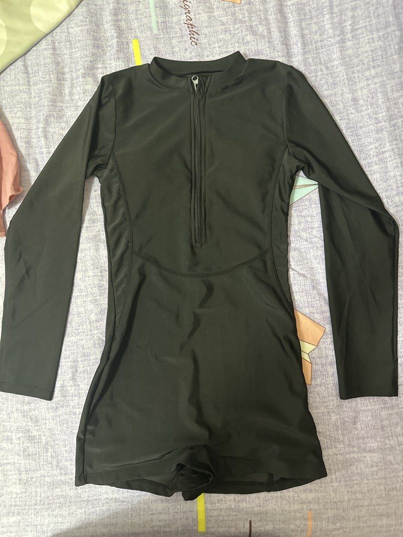 Black Square Neck Swimwear (Category: Blouses) located in Manila. Submitted by joan.here (Listing ID 1464160147, Image 1). Description: No brand Free size, fit small Washed only, never worn Delivery thru lalamove or grab. Sf shouldered by buyer Loc: tondo manila.