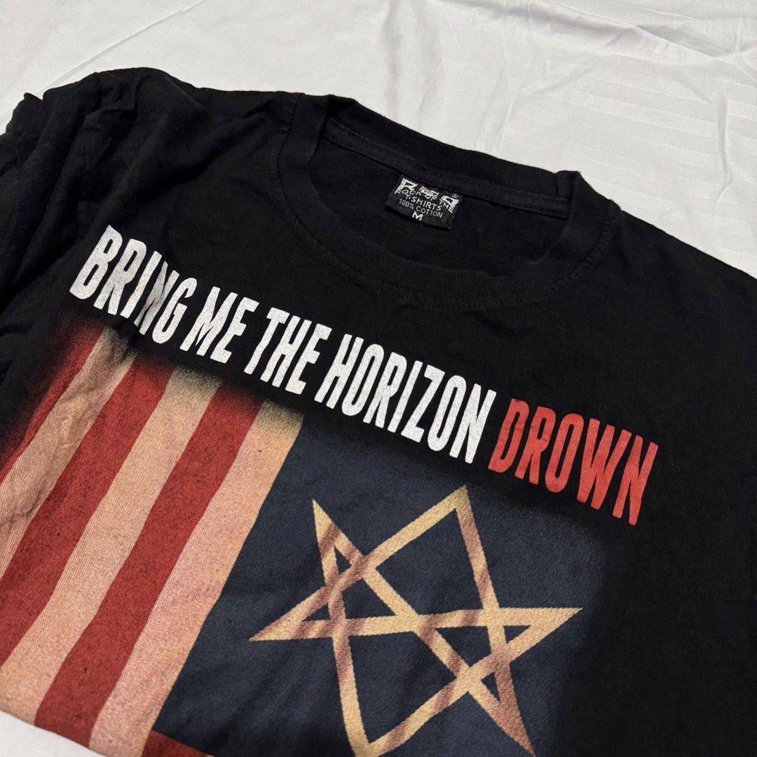 BMTH DROWN (Category: Tshirts & Polo Shirts ) located in Pasig City. Submitted by jaaard (Listing ID 1464223284, Image 2). Description: Size M bmth shirt Dimes 21x26 Vgood condition pm me.