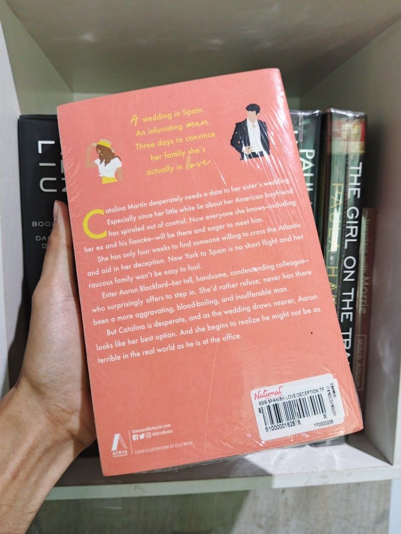 BNS - Spanish Love Deception (Category: Storybooks) located in Binalonan. Submitted by booktopia_by_rei (Listing ID 1464149139, Image 2). Description: Brand New Sealed from NBS MOD: Direct JnT (NO COD) MOP: Gcash — Payment first Shipping fee: 𝐋𝐮𝐳𝐨𝐧 ₱54 | 𝐕𝐢𝐬 ₱69 | 𝐌𝐢𝐧 ₱79.