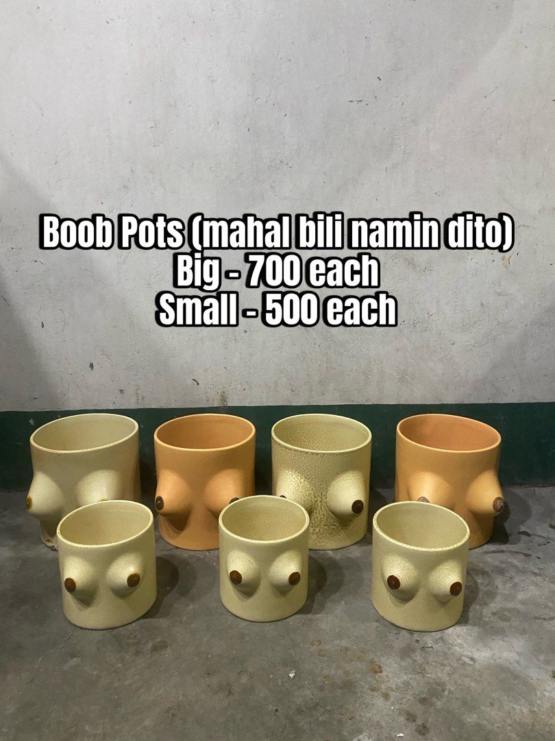 Boob Pots (Category: Pots & Planters) located in Manila. Submitted by dealrack (Listing ID 1464218257, Image 1). Description: .