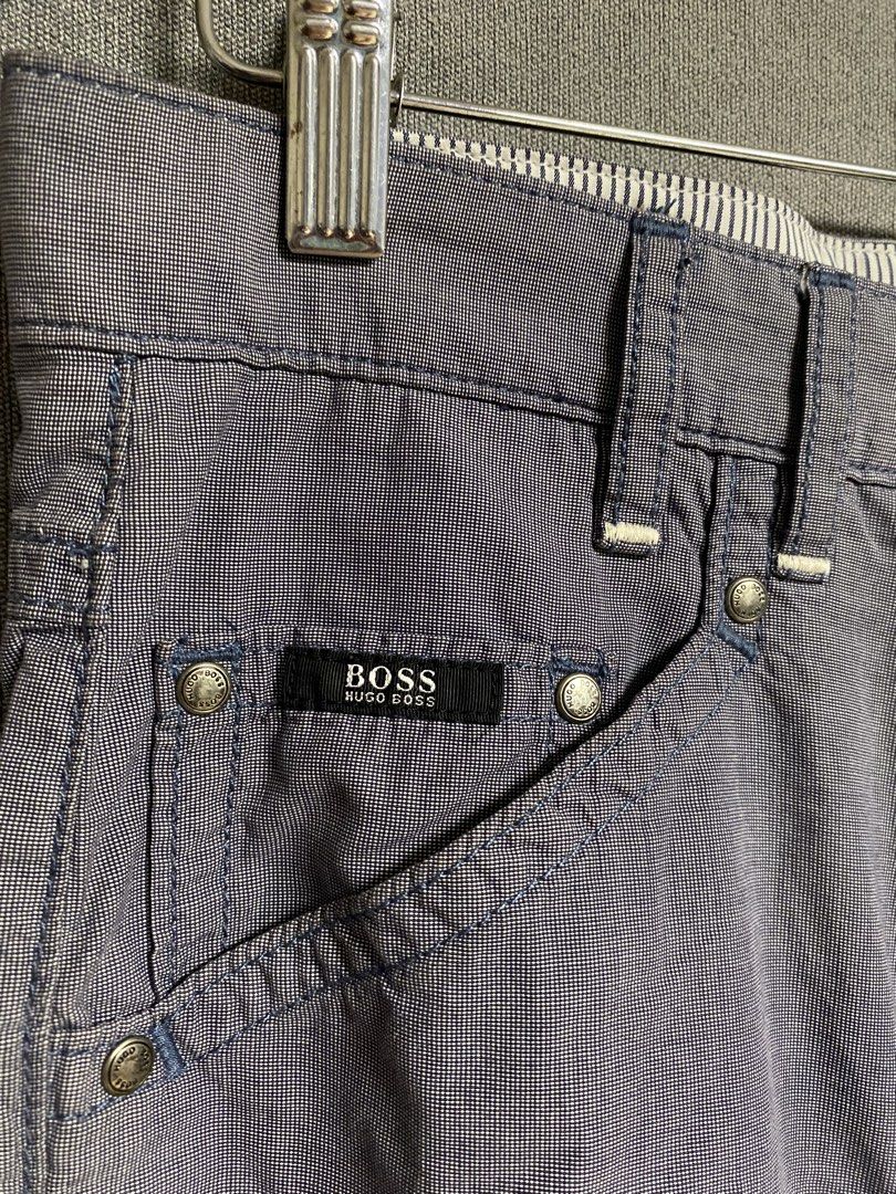 BOSS Hugo Boss trousers (Category: Trousers) located in Cabuyao City. Submitted by ukaythriftshirt (Listing ID 1464266465, Image 2). Description: BOSS Hugo Boss trousers Good as new Waist 32 Length 35 Color rate 9.5/10 No issue - 1150.