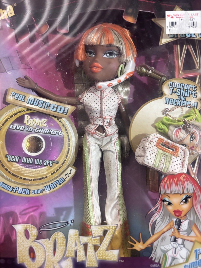 Bratz LIC Sasha Doll in Box (Category: Kids Toys) located in Manila. Submitted by sidneyyyy7 (Listing ID 1464251129, Image 1). Description: Complete in box ✨ only flaw is here box; scratches and faint discoloration due to the box’s age. RFS: No sparks.
