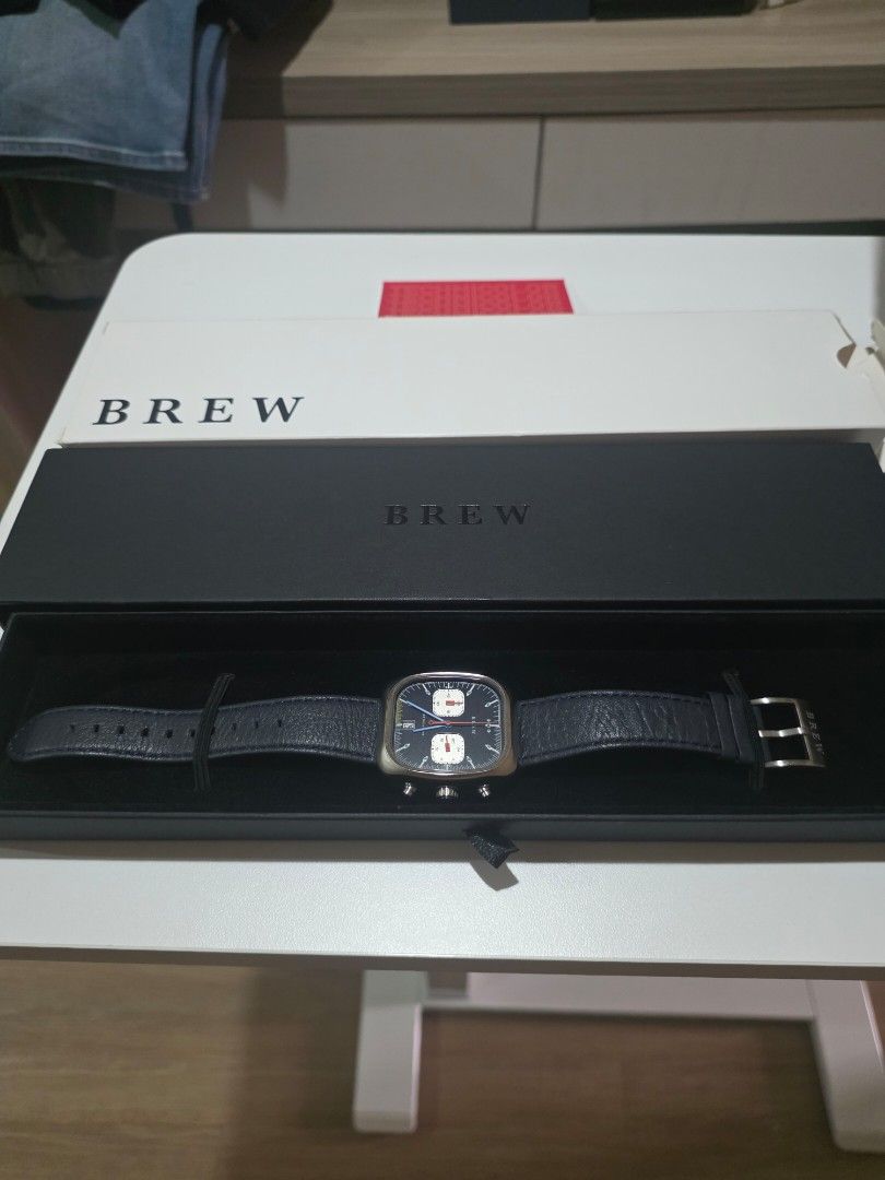 Brew Retrograph technicolor (Category: Men's Watches) located in Manila. Submitted by vincoconut (Listing ID 1464241851, Image 3). Description: Can pass as brandnew Great microbrand watch Selling to fund my europe trip Item for pick up at kapitolyo pasig or primex san juan .