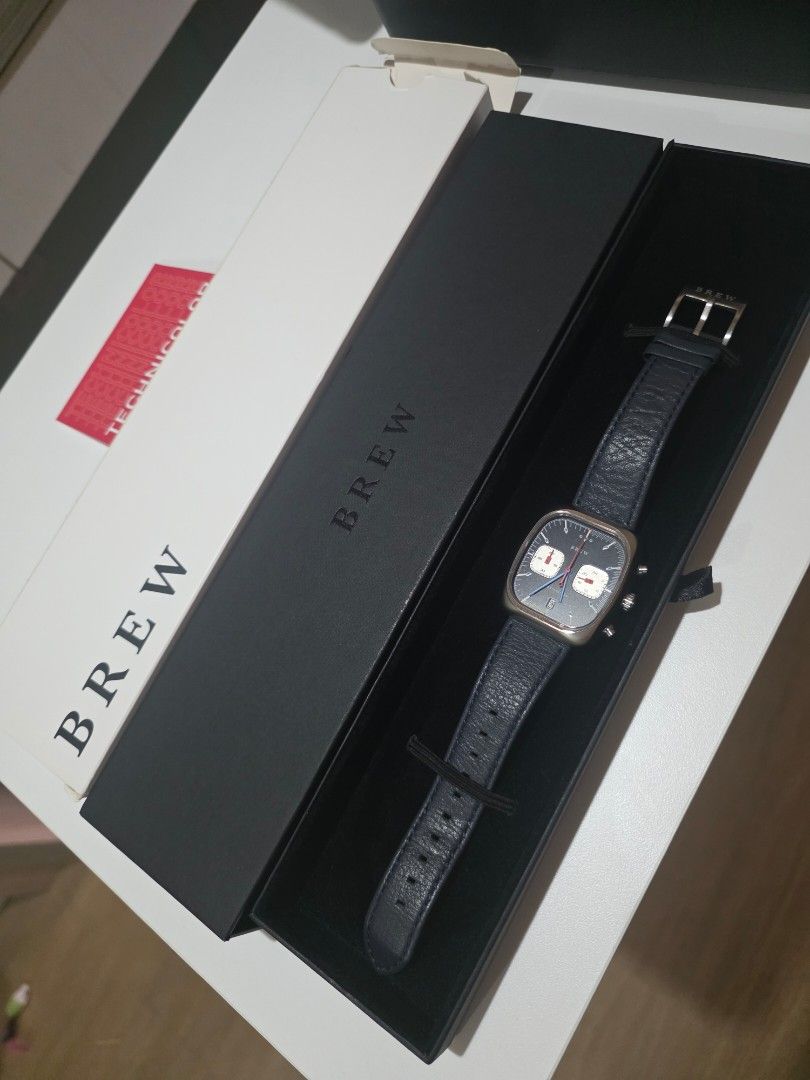 Brew Retrograph technicolor (Category: Men's Watches) located in Manila. Submitted by vincoconut (Listing ID 1464241851, Image 2). Description: Can pass as brandnew Great microbrand watch Selling to fund my europe trip Item for pick up at kapitolyo pasig or primex san juan .