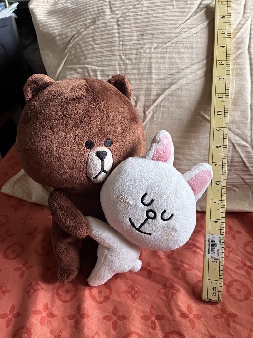 BROWN & CONY HUGGING PLUSH #1 (Category: Plushies & Soft Toys) located in Paranaque City. Submitted by bonsaiart (Listing ID 1464154544, Image 3). Description: Pre owned Good condition 750(fixed)+ sf Payment first policy (gcash/ paymaya) Shipping ONLY (J&t) NO TO COD NO TO MEETUP NO TO COP (LBC) No breaking of set or bundle.