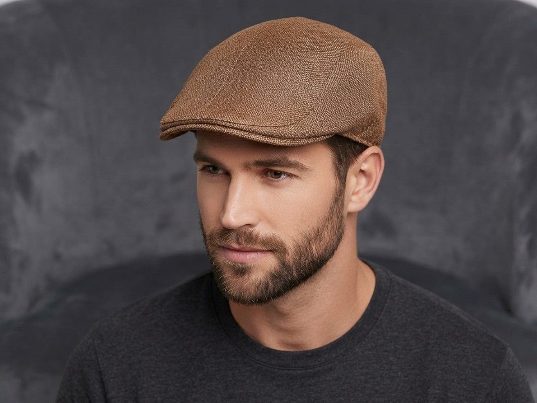 Brown Mesh Ivy Cap Flat Driving Hat (Category: Hats & Beanies) located in Binangonan. Submitted by yuristalin888 (Listing ID 1464315665, Image 1). Description: ## Brown Mesh Ivy Cap Flat Driving Hat (Size 58) ### Product Description Complete your classic look with this brown mesh ivy flat cap. Featuring a structured, textured weave and a comfortable black inner mesh lining with supportive band taping, this hat is designed for breathable everyday 