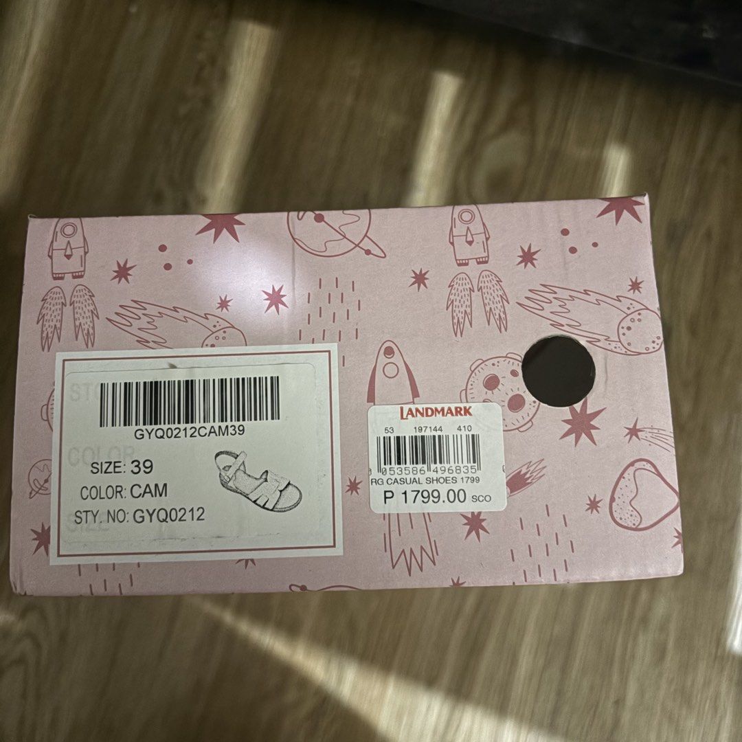 BROWN SANDALS (Category: Sandals) located in Cavite. Submitted by yminhq (Listing ID 1464315317, Image 2). Description: RFS: Declutter With box LP: 700 .