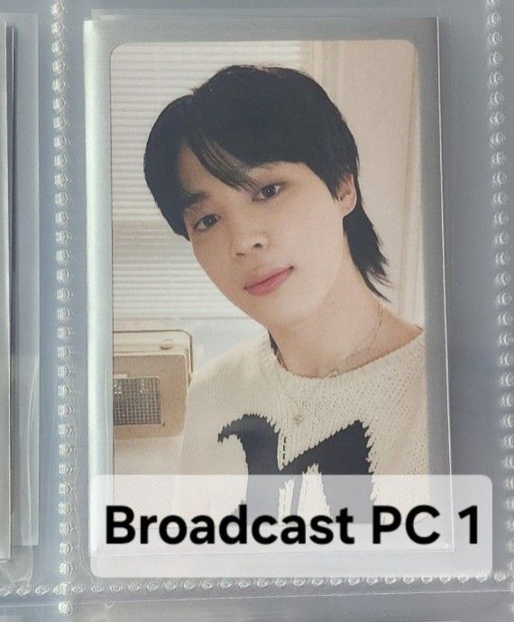 BTS Jimin Broadcast PC 1 Photocard (Category: K-Wave Merchandise) located in Antipolo. Submitted by maineluvsyoongi (Listing ID 1464305046, Image 1). Description: - onhand - in good condition but x sensi.