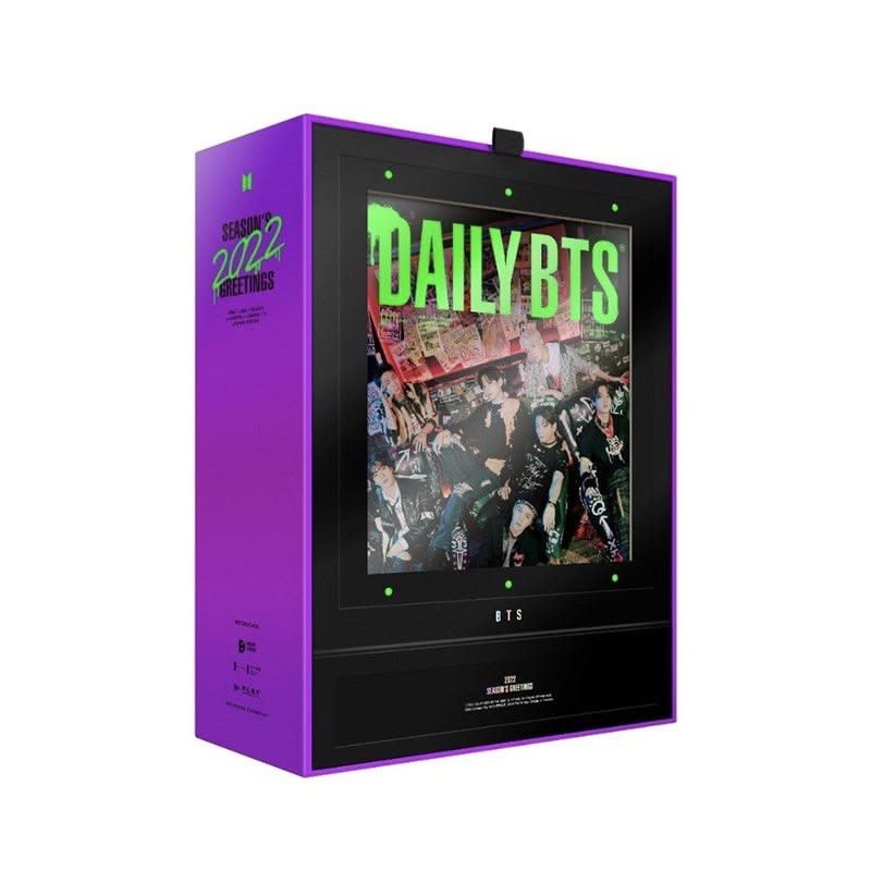 BTS Season Greetings 2022 (Category: K-Wave Merchandise) located in San Fernando. Submitted by cortisteen (Listing ID 1464213117, Image 1). Description: BTS Season Greetings 2022 INCLUSIONS ( PLEASE READ ) !!! 1. OUTBOX 2. PHOTO-BOOK 3. DESK CALENDAR 4. DIARY 5. DIARY STICKER 6. TATTOO STICKER 7. DIGITAL CODE CARD CARD ( SCANNED ) 8. TABLOID POSTER SET 9. POSTCARD SET 10. PHOTOCARD SET 11. PAPER MAGNET Shipping Fee and Packaging Fee will be sent 