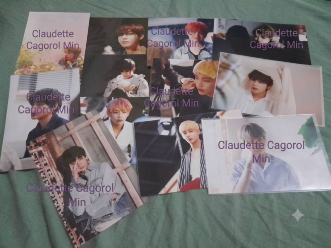 BTS V Photocards Set (Category: K-Wave Merchandise) located in Butuan. Submitted by justfabclauding (Listing ID 1464284245, Image 1). Description: - Set of BTS V photocards - Features V live photos 12 pcs - Perfect for any ARMY's collection - Great for decorating your space - Ideal gift for fellow fans.