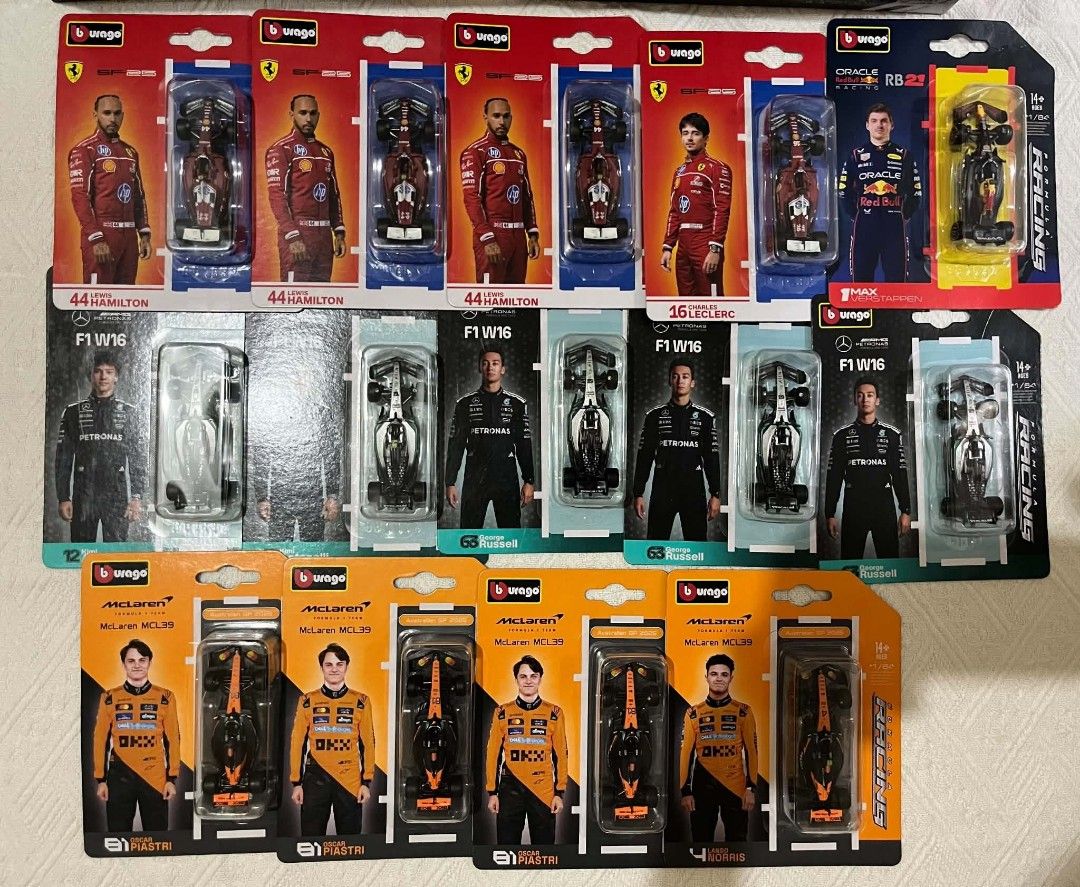 Burago F1 (Category: Vehicle & Diecast Models) located in Bacoor. Submitted by ashdump (Listing ID 1464161022, Image 1). Description: For sale bnew sealed 400 each, 750 for 2 Loc: Bacoor Cavite Mod: JnT, Lalamove.