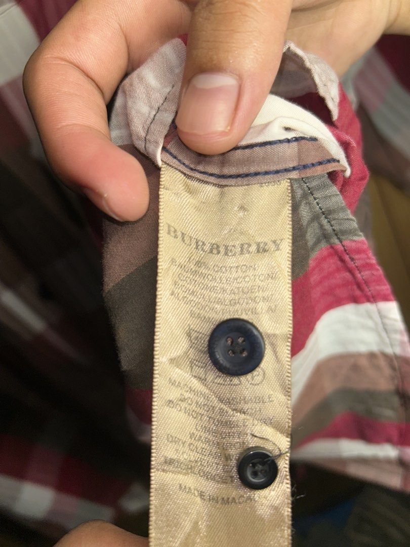 Burberry Longsleeve Check Button Down Shirt (Category: Tshirts & Polo Shirts ) located in Manila. Submitted by zerowasteco. (Listing ID 1464322947, Image 3). Description: -Excellent Condition -Dimes:L30xW24 Dm for more info!.