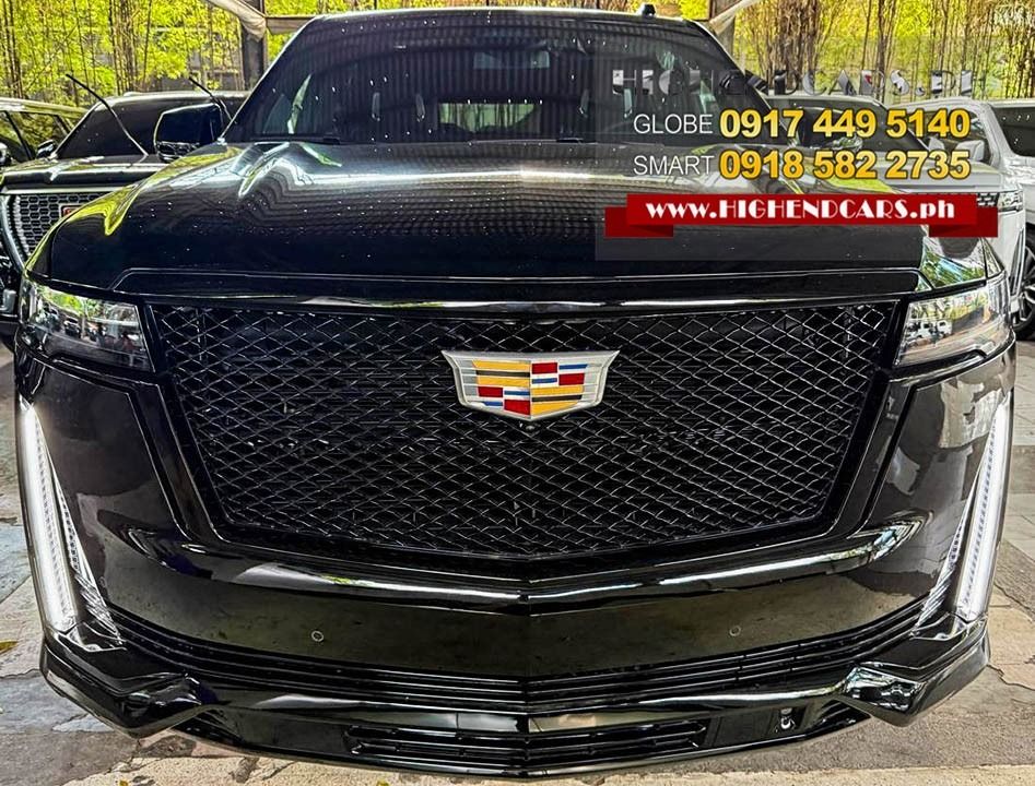 Cadillac Escalade Full Options 2024 Auto (Category: New Cars) located in Manila. Submitted by highendcars (Listing ID 1438055012, Image 2). Description: 2024 CADILLAC ESCALADE FULL OPTIONS CALL: 09174495140 WWW.HIGHENDCARS.PH Engine: 6.2L V8 Transmission: 10-speed automatic Drive: Four-Wheel Drive (4WD) Interior: Executive second-row seating, console refrigerator, 36-speaker AKG audio FULL OPTIONS Brand New Ready Stock HIGHENDCARS.PH -- For every